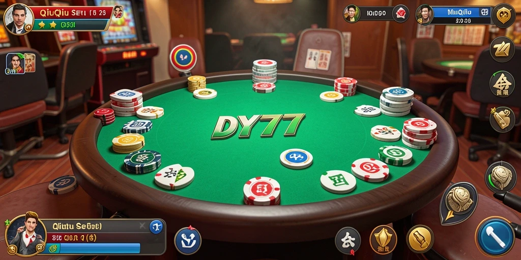 Tampilan gameplay QiuQiu di DY777 yang menarik.