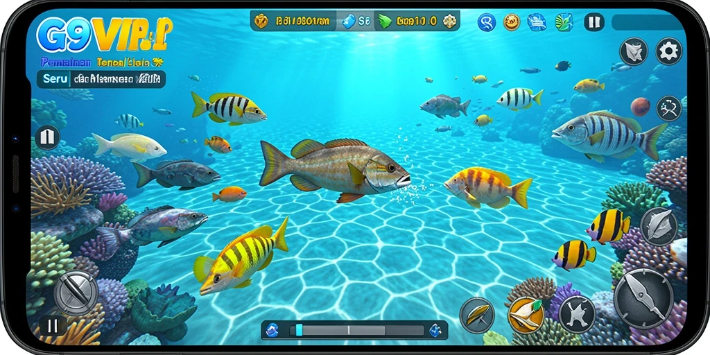 Gameplay seru Tembak Ikan G9VIP yang menantang.
