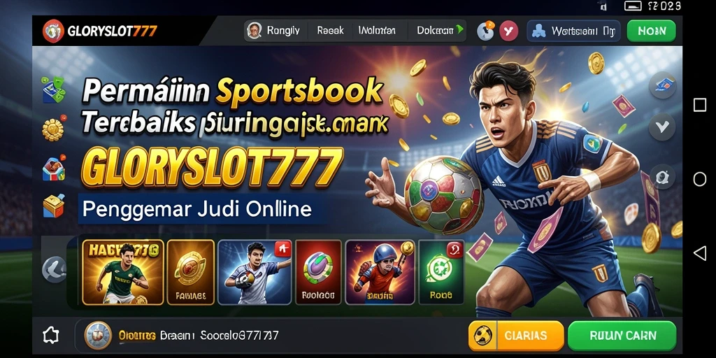 Tampilan gameplay GLORYSLOT777 menunjukkan taruhan olahraga yang mengasyikkan.