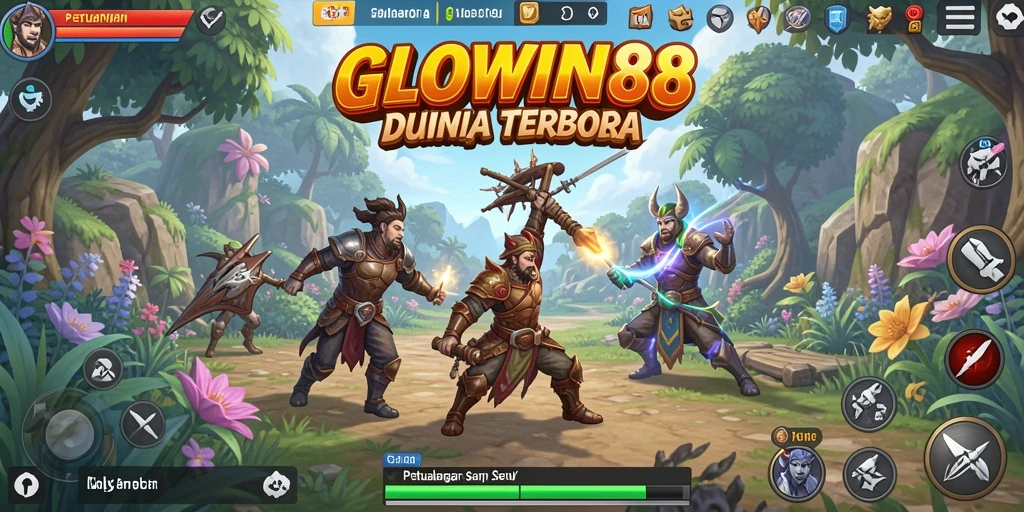 Tampilan gameplay GLOWIN88 dalam petualangan dunia terbuka yang menarik.