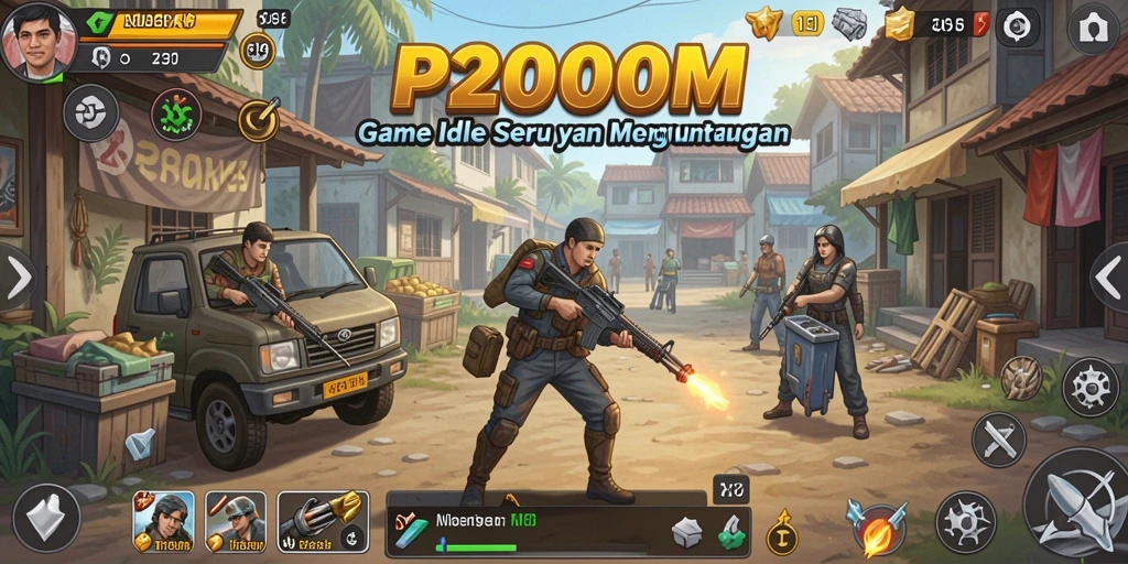 Tampilan gameplay P200M yang menarik dengan grafik yang memukau.