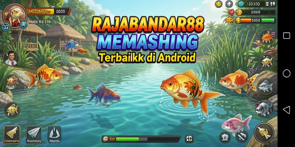 Screenshot RAJABANDAR88 menampilkan gameplay menarik saat memancing di lautan.