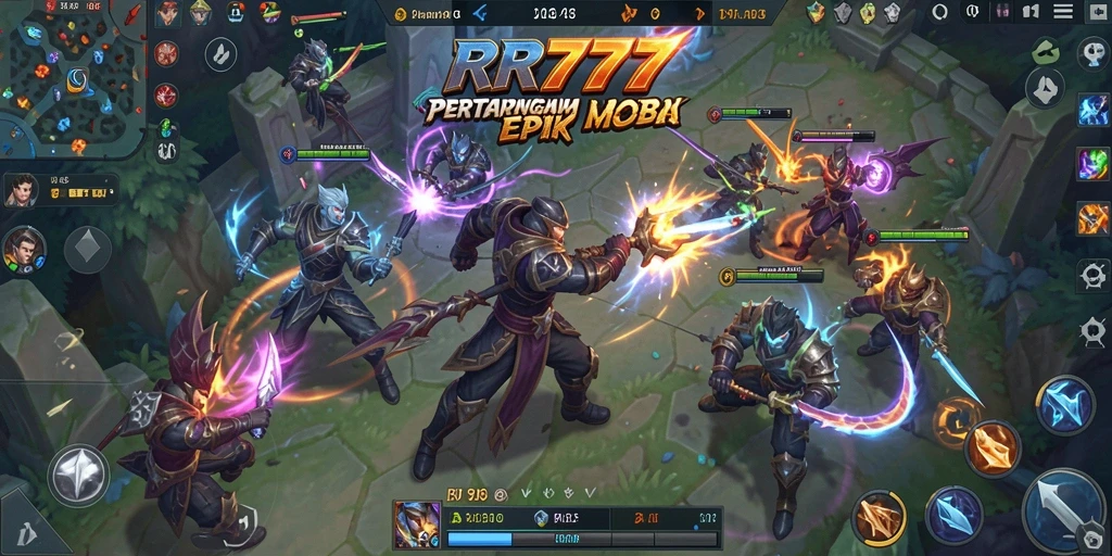 Gameplay seru dalam pertarungan tim di RR777.