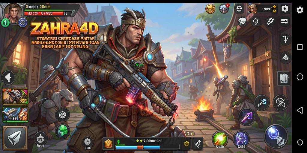 Cuplikan gameplay menarik dari ZAHRA4D yang menunjukkan strategi dan pertempuran.